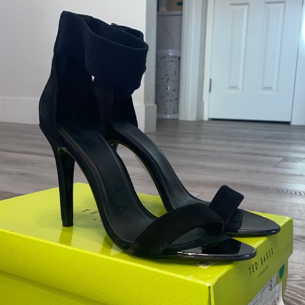 Ted Baker Black Suede Heels